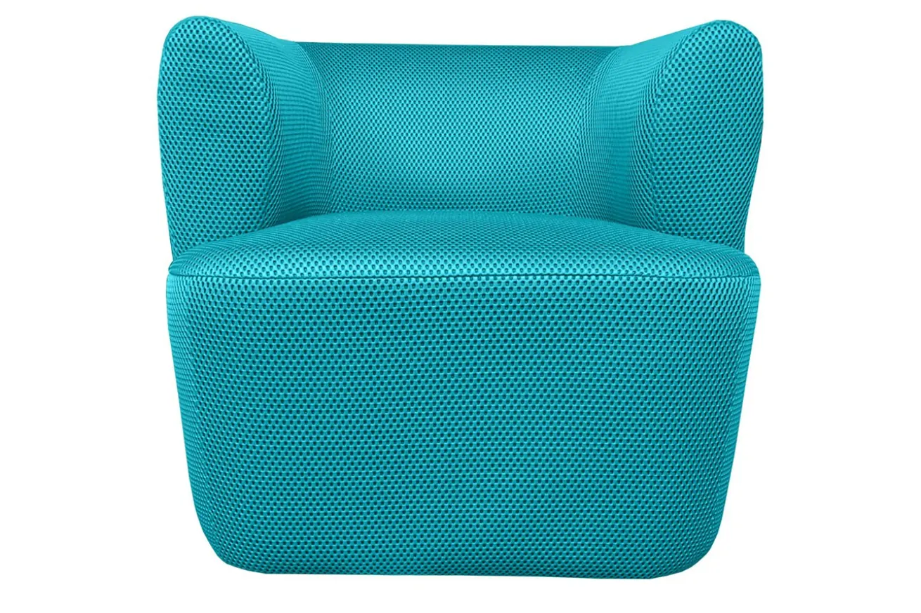 Sessel Nidou Stoff petrol