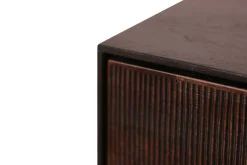 Sideboard Grooves Teak massiv B 152 cm