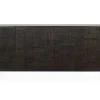Sideboard Grooves Teak massiv B 202 cm