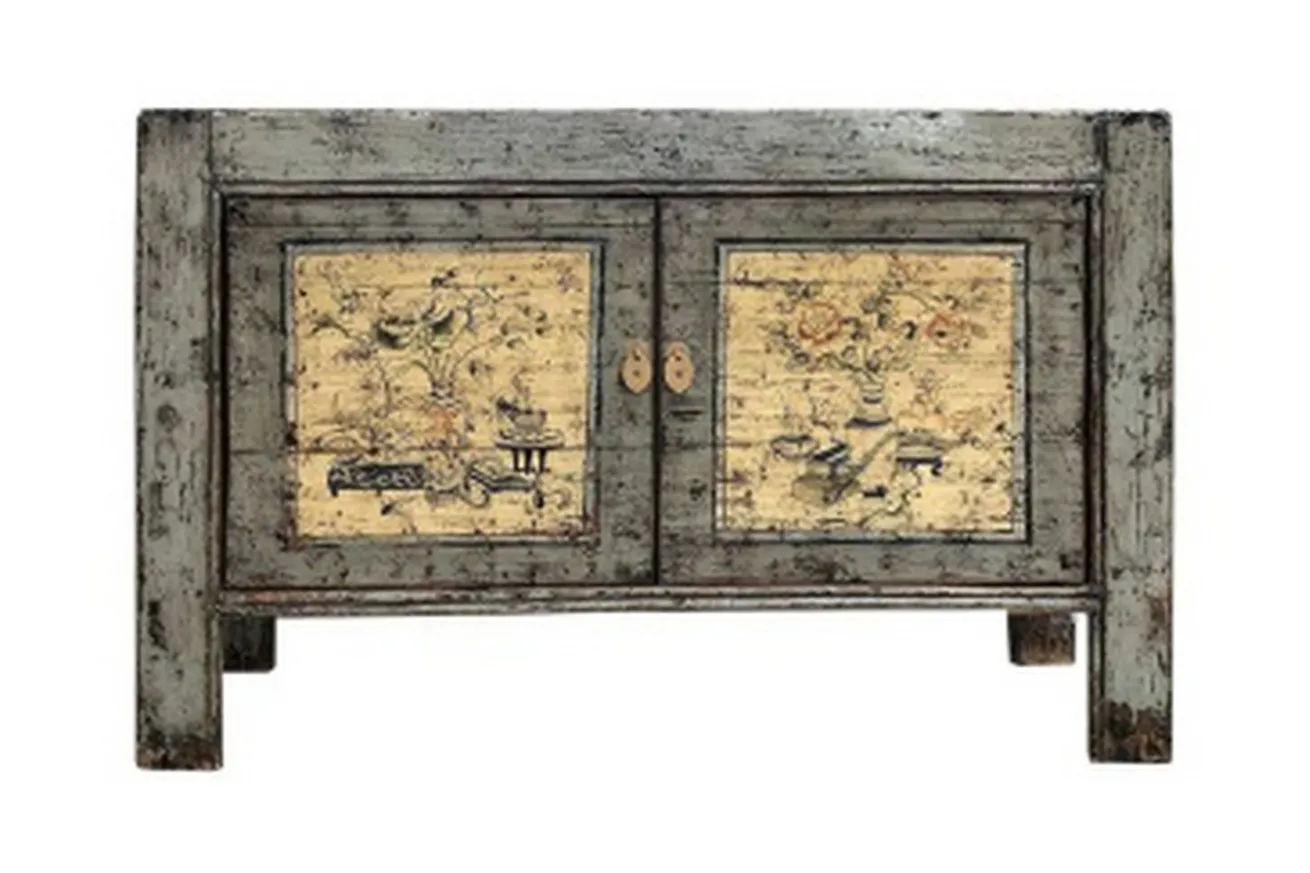 Sideboard Shanxi grau flower 130cm