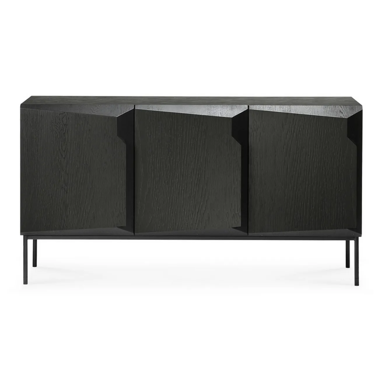 Sideboard Stairs Eiche schwarz B 150 cm