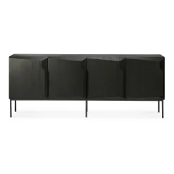 Sideboard Stairs Eiche schwarz B 200 cm