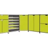 Sideboard System 180 graugrün B 210 cm