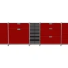 Sideboard System 180 rot B 327 cm