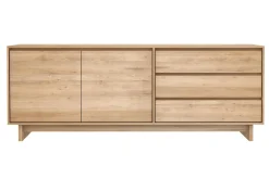 Sideboard Wave Eiche massiv B 205 cm