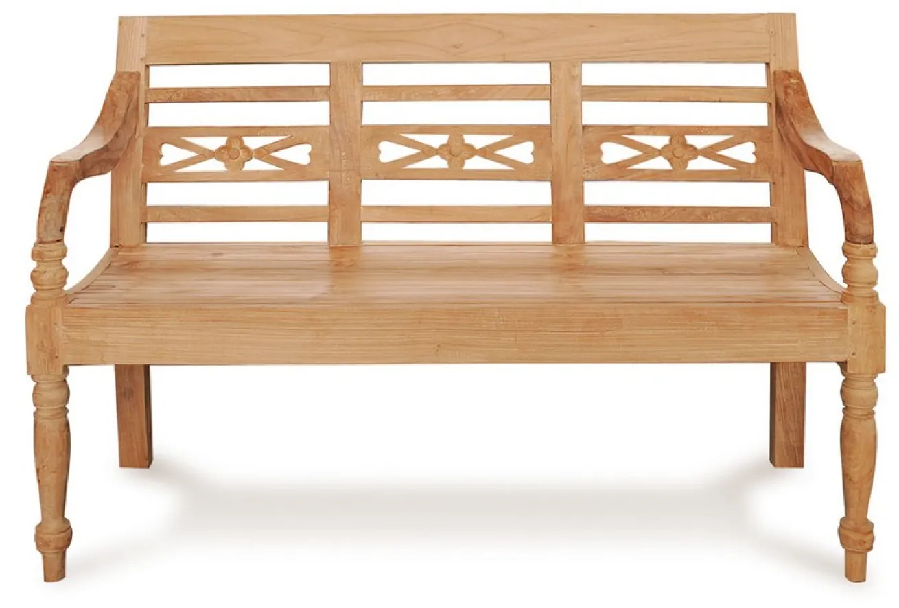Sitzbank Flower Teak natur ca 190 cm