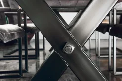 Sitzbank Kansas Eiche schwarz 180cm