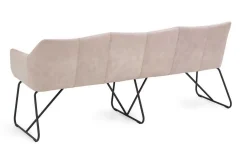 Sitzbank Leder Paula rosa 160*90*64 cm