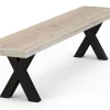 Sitzbank Swinderby Eiche White Wash 160cm