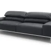 2-Sitzer Samara Leder schwarz