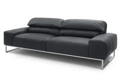 2-Sitzer Samara Leder schwarz