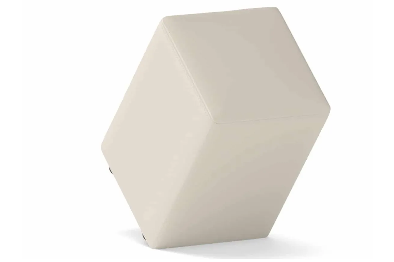 Sitzhocker Basic Leder creme