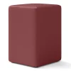 Sitzhocker Basic Leder rot