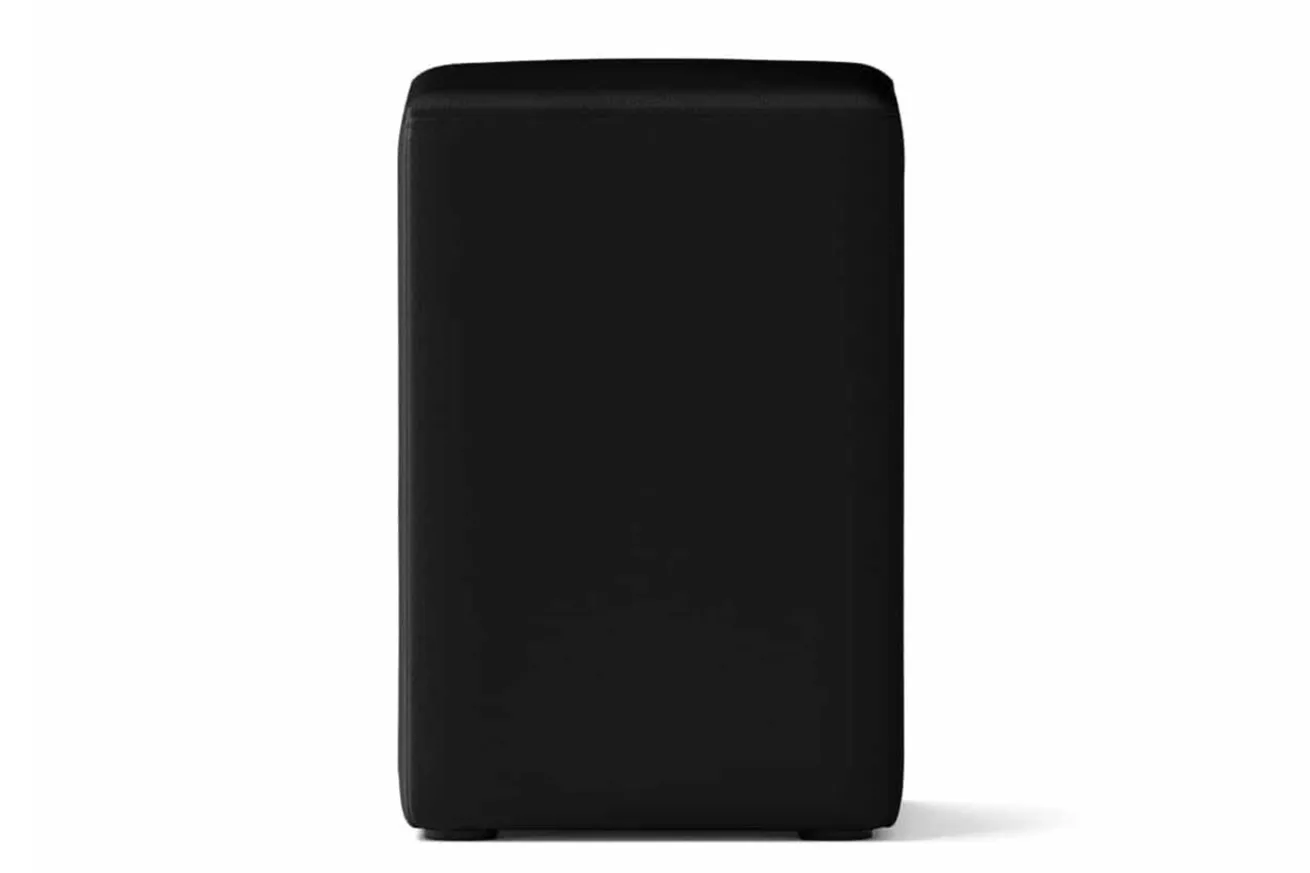 Sitzhocker Basic Leder schwarz