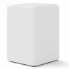 Sitzhocker Basic Leder weiß