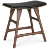 Sitzhocker Osso Teak gepolstert