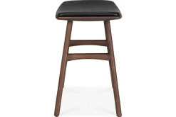 Sitzhocker Osso Teak gepolstert