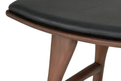 Sitzhocker Osso Teak gepolstert
