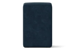 Sitzhocker Samt blau