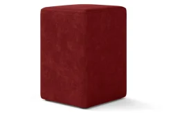 Sitzhocker Samt bordeaux