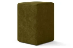 Sitzhocker Samt olive