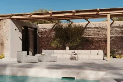 Sitzkissen Silky Outdoor quadratisch beige