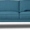 Sofa Aurelia 2,5 Sitzer Stoff blau