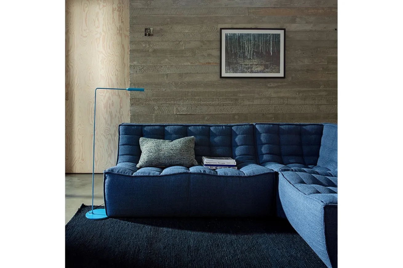 Sofakombination N701 Stoff blau