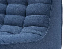 Sofakombination N701 Stoff blau