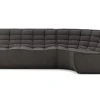 Sofakombination N701 Stoff grau