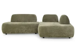Sofakombination Palma Stoff olive