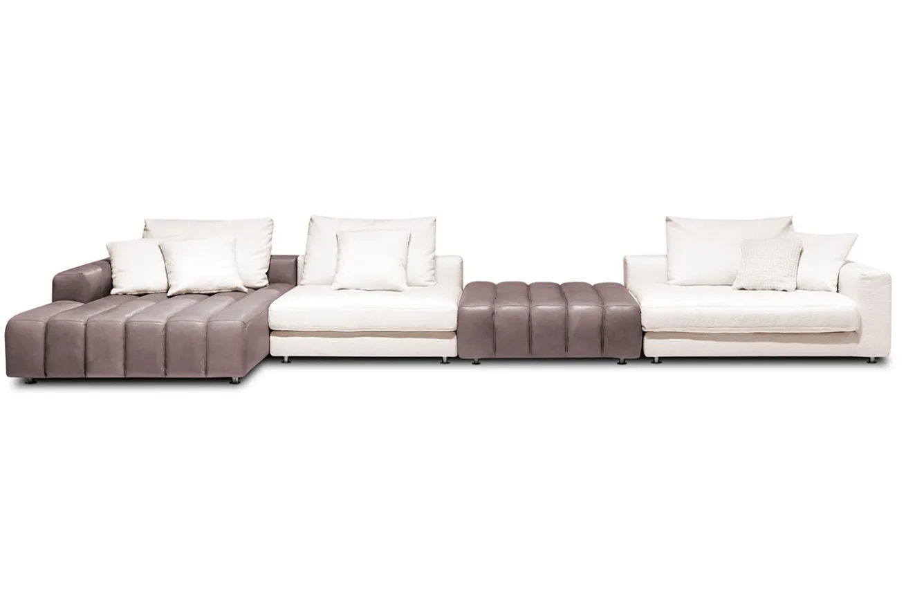 Sofalandschaft Bella XXL beige braun