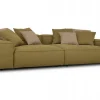 Sofa Than 4 Sitzer Stoff olive B 264 cm