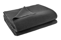 Soft-Fleece Decke 220 x 240 cm anthrazit meliert