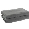 Soft-Fleece Decke 160 x 200 cm grau meliert