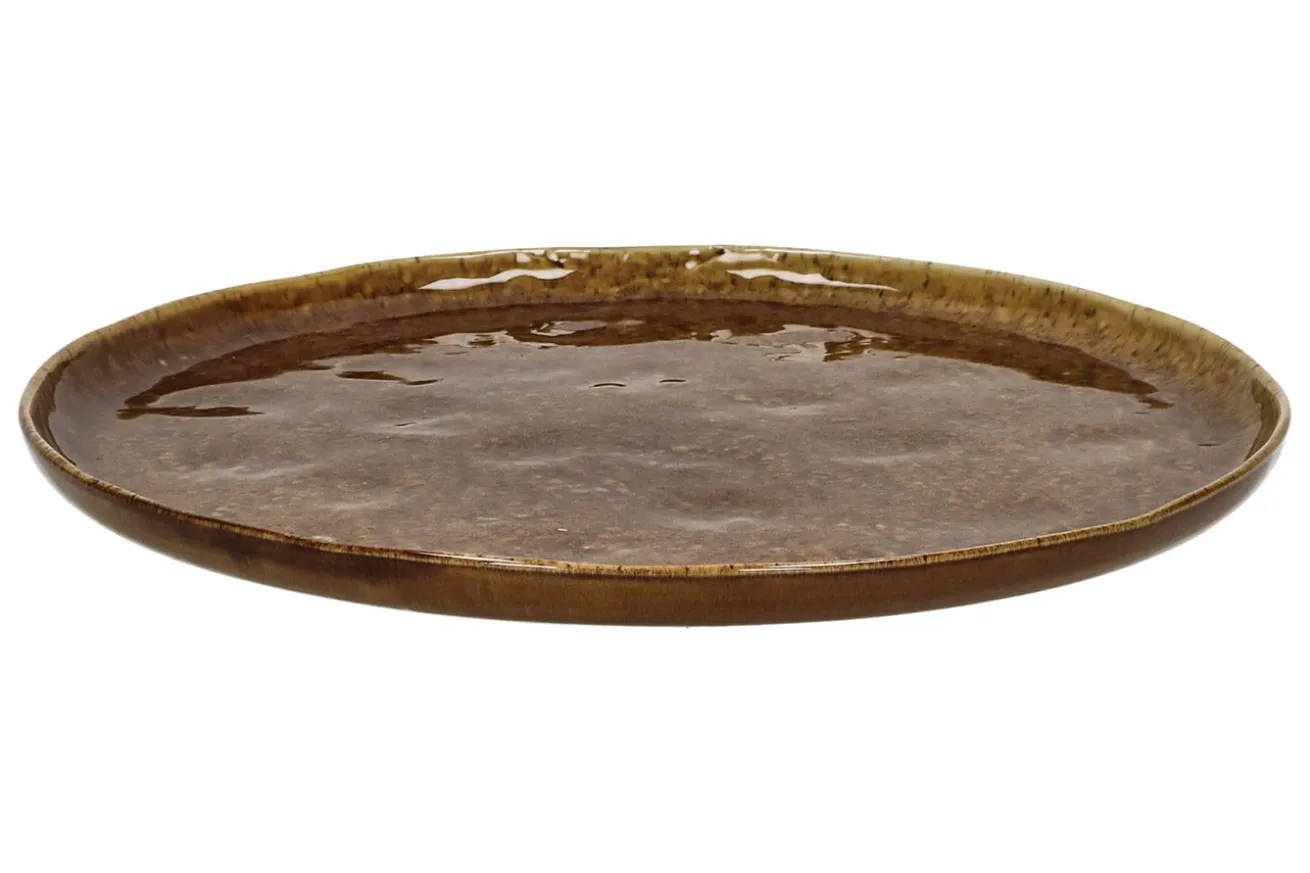 Speiseteller Spiro braun D 27 cm