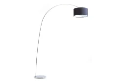 Standleuchte Goose Chrom Schwarz H 205 cm