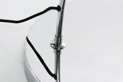 Standleuchte Goose Chrom Schwarz H 205 cm