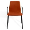 Stapelstuhl Maverick mit Arm Stoff orange
