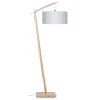 Stehlampe Andes Bambus hellgrau H 176