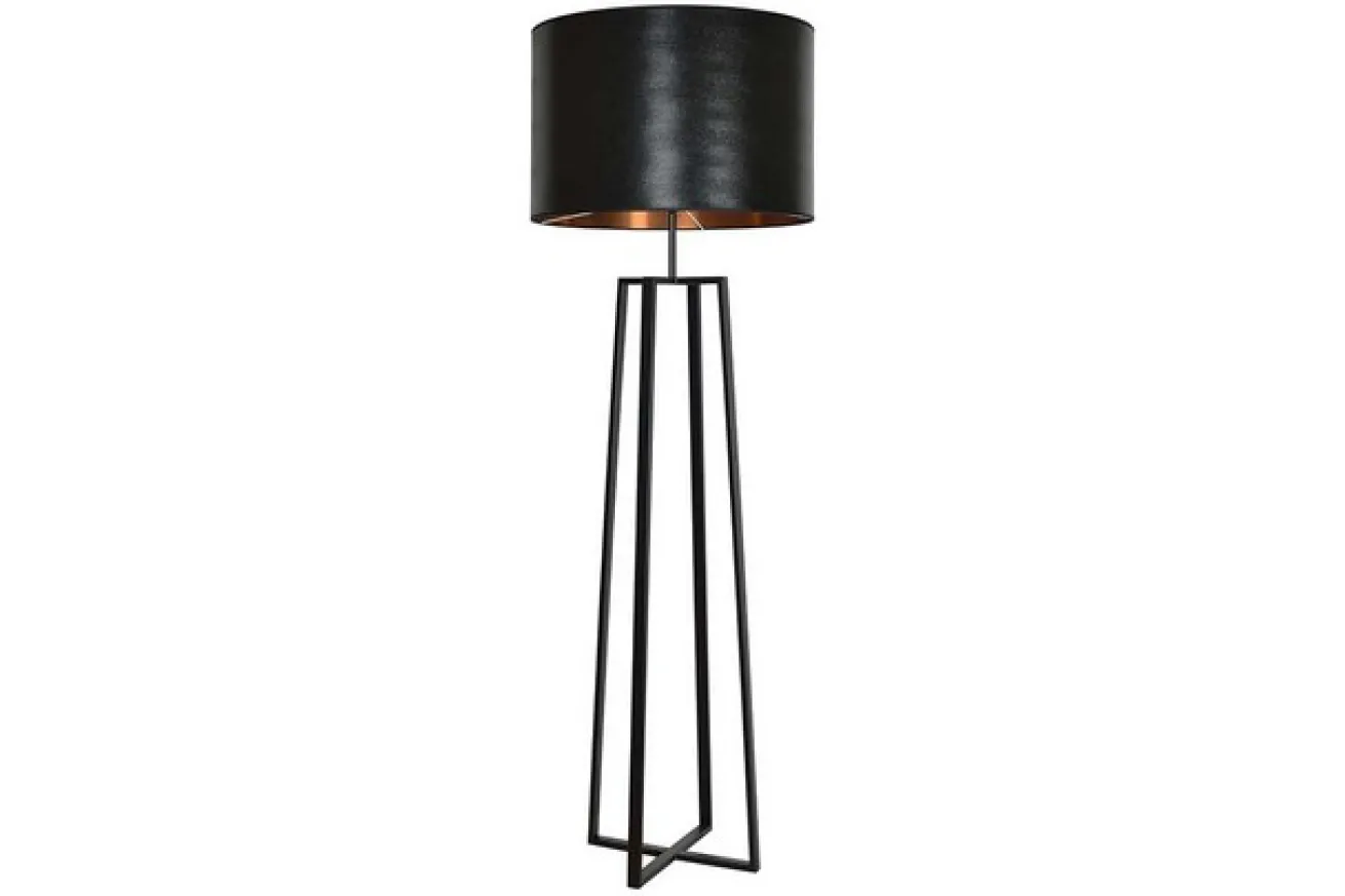Stehlampe Atri schwarz gold H 185 cm