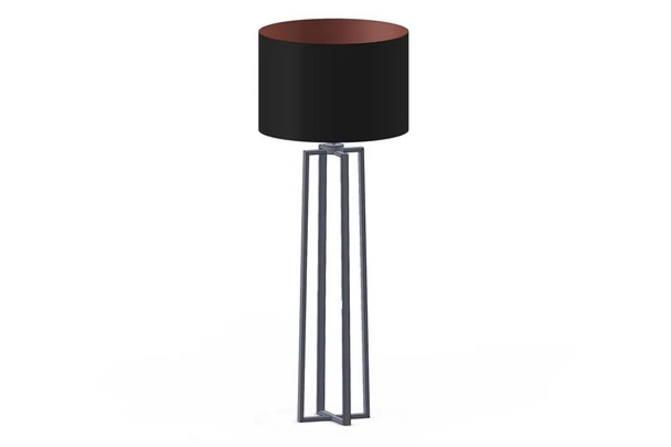 Stehlampe Atri schwarz gold H 185 cm