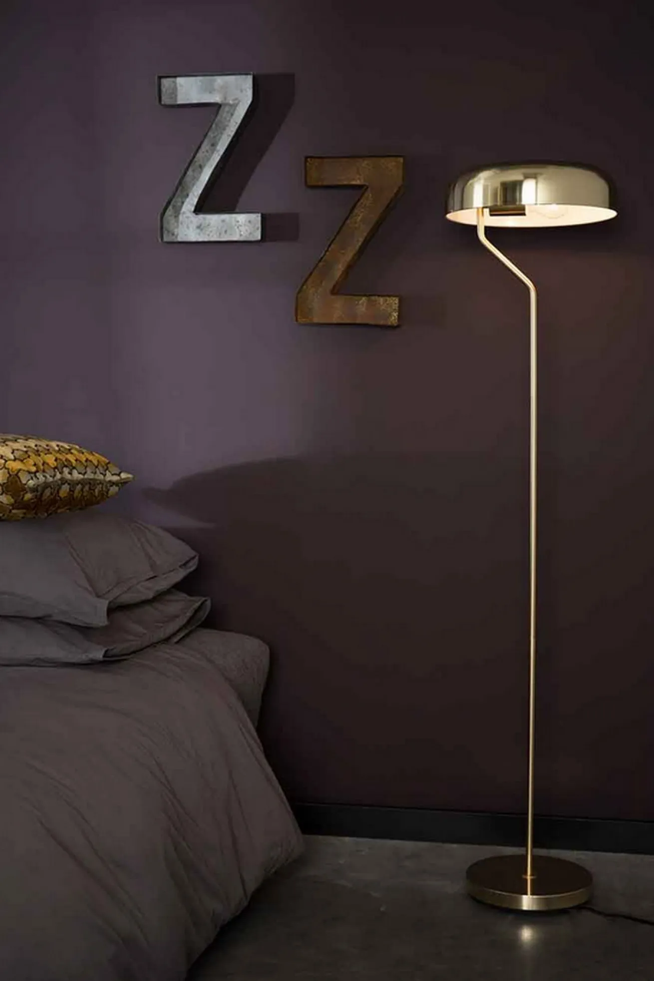 Stehlampe Eclipse Messing