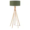 Stehlampe Kilimanjaro Bambus Textil grün