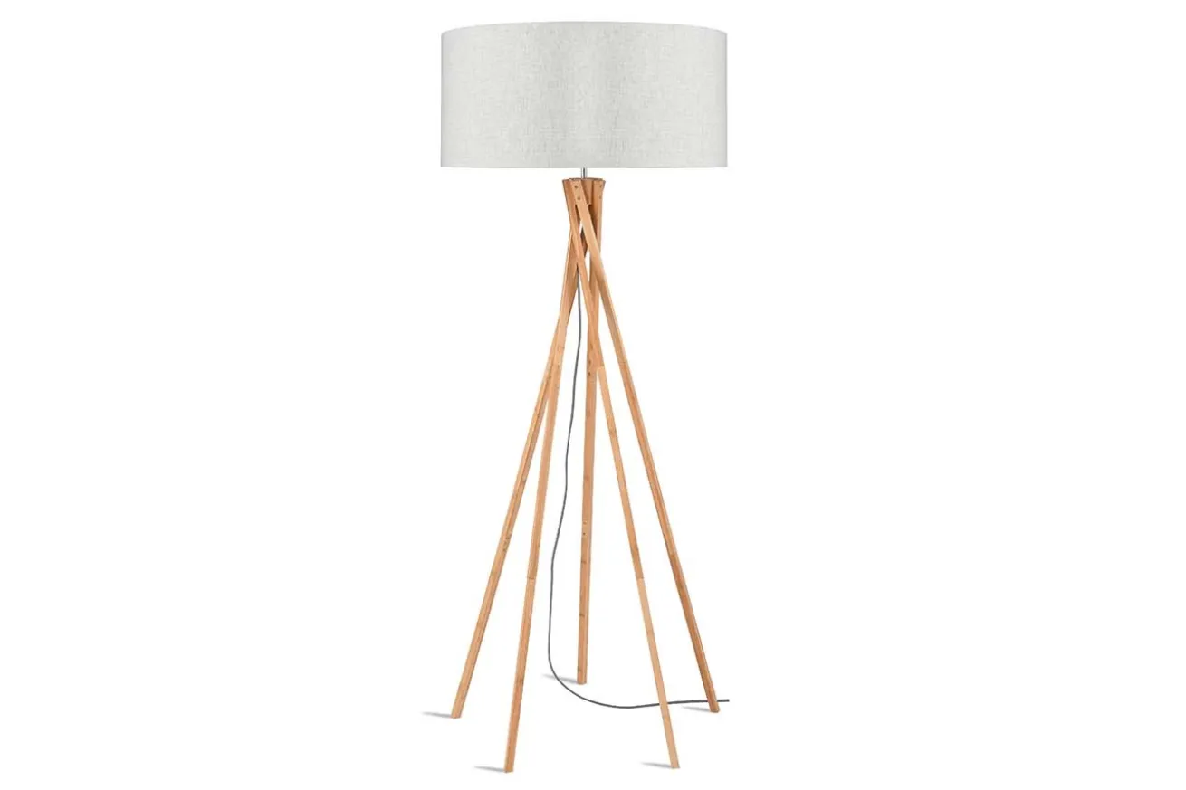 Stehlampe Kilimanjaro Bambus Textil natur