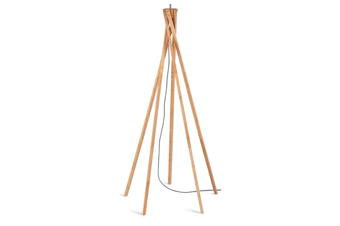 Stehlampe Kilimanjaro Bambus Textil natur
