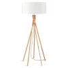 Stehlampe Kilimanjaro Bambus Textil weiss
