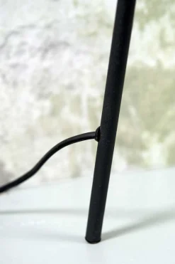 Stehlampe Lima schwarz natur H 170