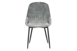 Stuhl JUL Samt Vintage grau