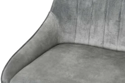 Stuhl JUL Samt Vintage grau